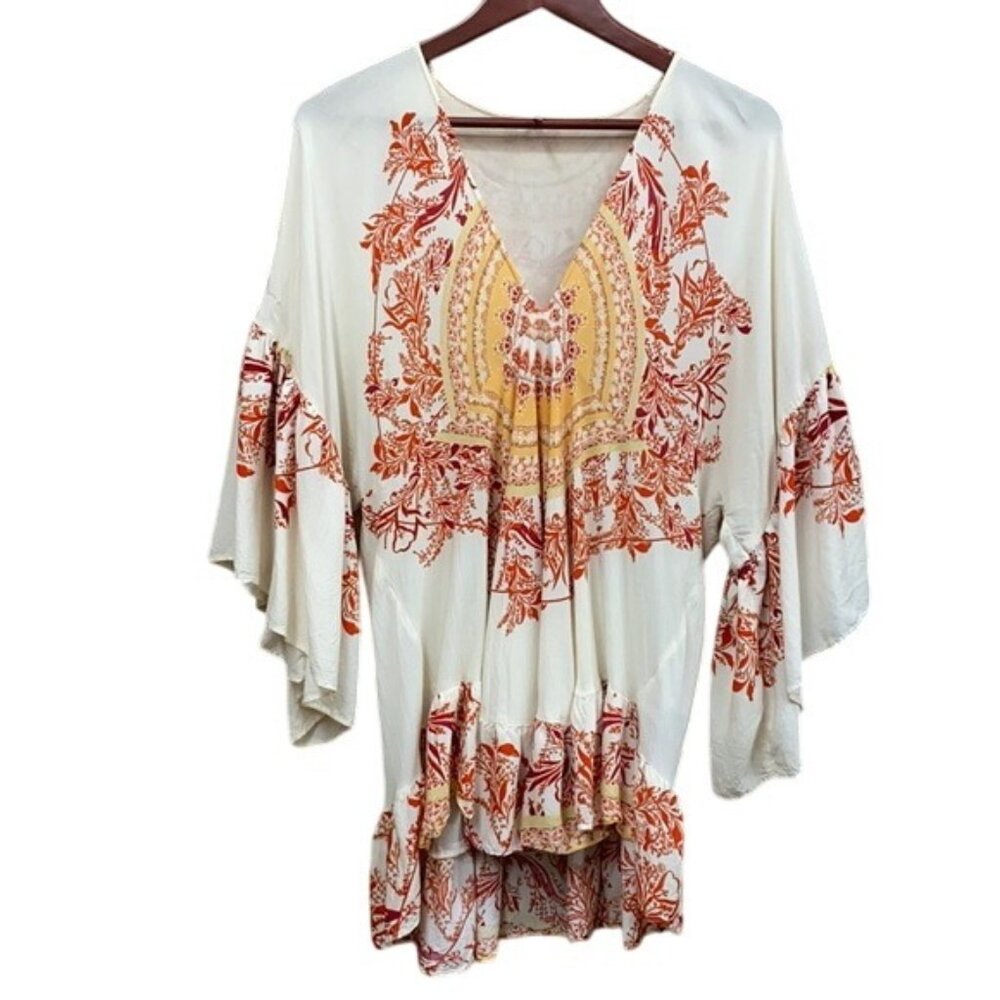 Free People Sunset Dreams Bell Sleeve Tunic Small